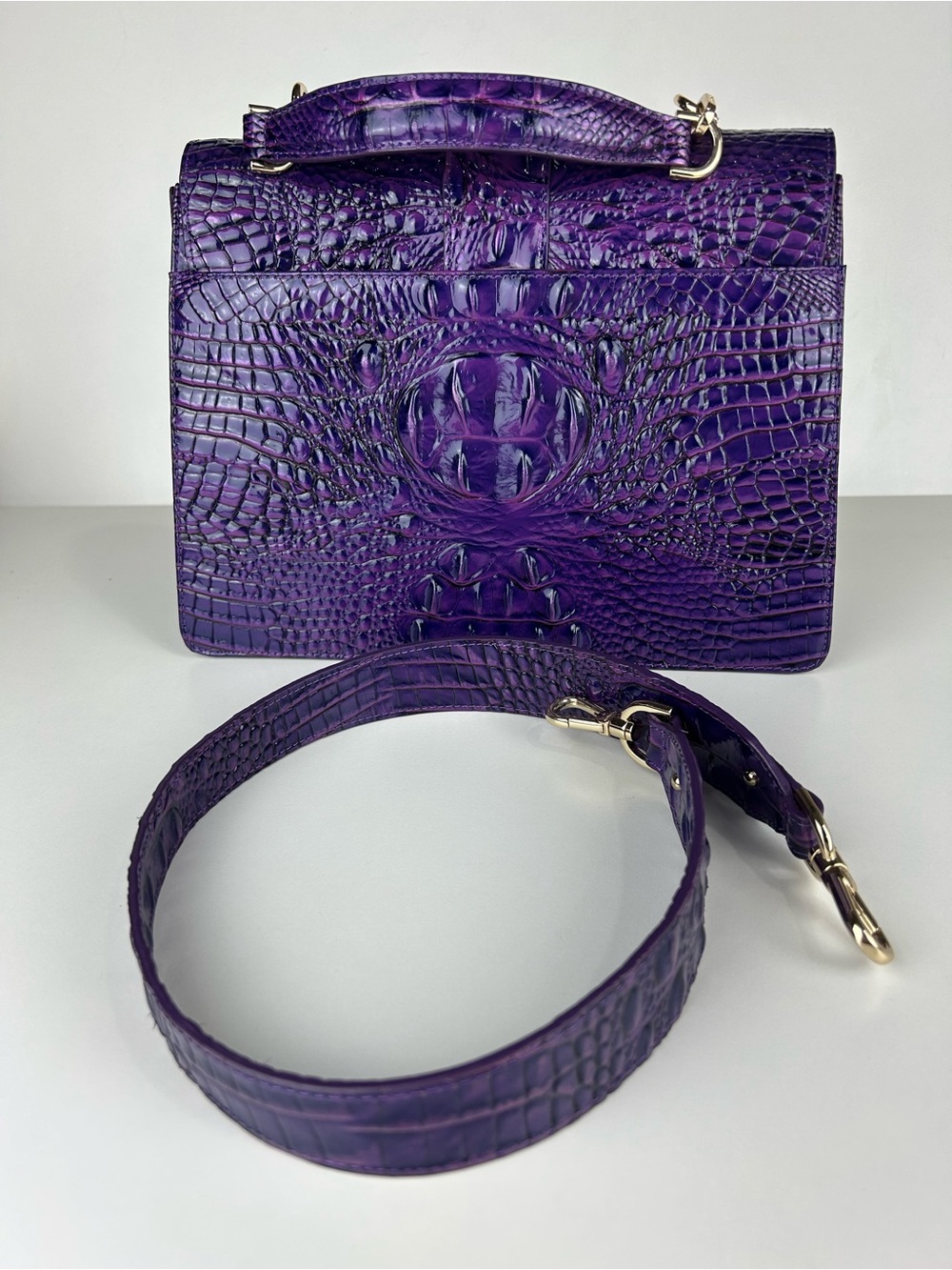 BRAHMIN HALLIE MELBOURNE PURPLE - Picture 2 of 16